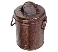 EXQUIMEUBLE Récipient à Mégots Métal avec Couvercle Cendrier pour Fumeur Petit Seau Galvanisé pour Maison Bureau Bar Et Restaurant