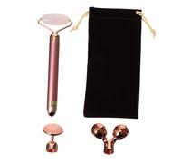 EXQUIMEUBLE Rouleau Facial Électrique en Jade Masseur Facial Anti-Rides Outils de Massage pour Types de Peau Vibrations à Haute Soin Visage