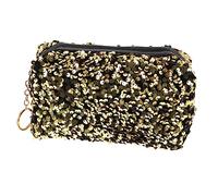 EXQUIMEUBLE Sac De Rangement Carré à Paillettes pour Femme Trousse De Toilette De Voyage Portable pour Cosmétiques