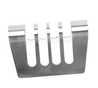 EXQUIMEUBLE Support à Pain Tranché en Acier Inoxydable 4 Tranches, Grille-Pain Pratique Et Résistante, Plateau De Petit-déjeuner pour Buffet Et Service, pour Événements