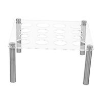 EXQUIMEUBLE Support de Moule à Échecs en Acrylique Carré Minimaliste pour Usage Polyvalent Multiples Ouvertures, pour Affichage et Création Artisanale