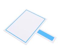 EXQUIMEUBLE Tableau d'Affichage Portable Double Face 20X25 CM en PVC Blanc Effaçable à Sec Mini Tableau de Pointage Léger et Résistant pour Juges Concours et Événements