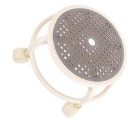 EXQUIMEUBLE Tabouret Bas Rond avec roulettes Petit Siège Pivotant Confortable pour Pédicure Spa et Usage Domestique Design Compact et Robuste Gris