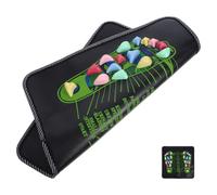 EXQUIMEUBLE Tapis de Réflexologie Pierres pour Massage Plantaire Coussin Acupression Portatif pour Soin Jambes Stimulation des Points Acupression et Relaxation