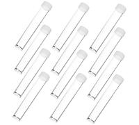 EXQUIMEUBLE Tubes en Plastique Transparents Couvercle - Lot de 30 - Tubes De Stockage Perles pour Créateurs De Bijoux - Rangement Perles Et Paillettes - Utilisation Artisanale Et Bricolage