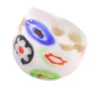 Exquis Inspiré Ethnique Muranos Bonnes De Verre Anneaux De Doigt Élégants Bijoux Mode Féminine Élégante Accessoire