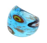 Exquis Inspiré Ethnique Muranos Bonnes De Verre Anneaux De Doigt Élégants Bijoux Mode Féminine Élégante Accessoire