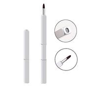 Exquis Pinceau à lèvres professionnel applicateur de rouge à lèvres rétractable, pinceau de maquillage pour femme et fille (argent)