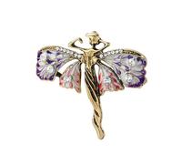 Exquise broche ange pour femme strass ailes de papillon épingles épingles polyvalentes, brillantes, accessoires de vêtements cadeaux