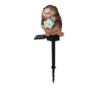 Exquise lampe de piquet de hérisson, portable statues lumières LED paysage hérisson, lumière de pieu de jardin hérisson, lampe terre hérisson longue durée et accessoires de décoration de jardin pour