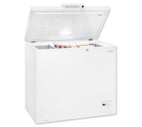 Exquisit Congélateur 2 en 1, 198 litres, serrure de porte, congélation 4 étoiles, congélation rapide, 2 roulettes, GT201-HE-040E blanc