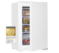 Exquisit Congélateur encastrable EGS101-080E | Volume 77 l | Congélateur encastrable de 87 cm de haut | Butée de porte interchangeable | Blanc