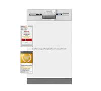 Exquisit EGSP2109-EB-030E inox Lave-vaisselle partiellement intégré, 45 cm, LED, 9 couverts, 45 cm, partiellement intégré