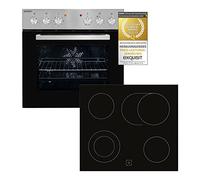 Exquisit EHE 156-2.1 UBZ Kit cuisinière encastrable | 59 l | Classe d'efficacité énergétique A | Acier inoxydable
