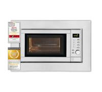 Exquisit EMW 19-7 G Micro-ondes encastrable 900 W Grill 5 niveaux de puissance Argenté