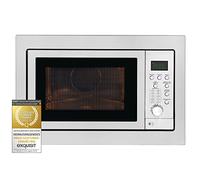 Exquisit EMW2546HI Intégré 25L 900W Acier inoxydable - micro-ondes (Intégré, 25 L, 900 W, boutons, Rotatif, Acier inoxydable, 1100 W)