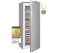 Exquisit GS230-H-040E Stand Gefrierschrank, 54,4 cm breit, 168L, inoxlook