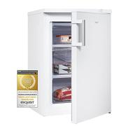 Exquisit GS81-H-010D Stand Gefrierschrank, 56 cm breit, 85L, weiß