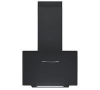 Exquisit Hotte aspirante 60 cm, commande tactile, commande gestuelle, filtre à graisse métallique, éclairage LED, évacuation d'air, recirculation, KFD603-120, noir mat