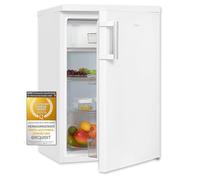 Exquisit KS16-4-H-010D Standkühlschrank, 56 cm breit, 120L, Temperatureinstellung, Flaschenregal, Eierablage, Gemüseschublade, weiß
