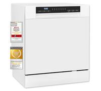 Exquisit Lave-Vaisselle de Table GSP508-030D Blanc | Lave-Vaisselle 55 cm Autonome | Petit Lave-Vaisselle 8 Couverts | Lave-Vaisselle de Table à écran LED