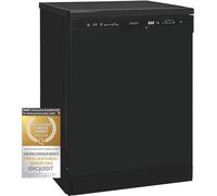 Exquisit Lave-vaisselle GSP6312-030D, noir, 60 cm, 12 couverts, ouverture de porte de voiture, mode intense, appareil encastrable