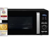 Exquisit Micro-ondes MW 8925-7 Hsw | Air chaud et gril | max. 1950 W | Espace de cuisson 25 l | Façade noir-verre