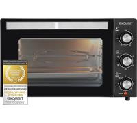 Exquisit Mini four MO 3302 sw | four de table | réglage continu de la température | tournebroche inclus | 1500 watts | noir