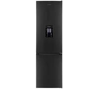 Exquisit Réfrigérateur-congélateur KGC265-70-WS-040E inoxlook-az | Volume 260 L | Réfrigérateur autonome avec distributeur d'eau | Alarme | 4 étoiles congélation