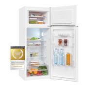 Exquisit Réfrigérateur-congélateur KGC270-45-040D blanc - Volume 206 l - Fermeture de porte interchangeable - Réglage de la température - Réfrigérateur congélateur autonome