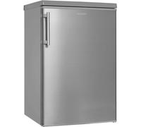 Exquisit Réfrigérateur KS16-4-HE-040E inoxlook | Capacité utile de 109 l | Aspect Acier Inoxydable | Compartiment à légumes | Congélateur | Compact | Lumière LED