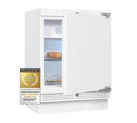 Exquisit Réfrigérateur UKS130-4-FE-010D - Capacité utile 121 l - Butée de porte interchangeable - Lumière LED - Signal d'alarme