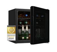 Exquisit Refroidisseur de vin WS1-12-GT-030G noir | Capacité utile 43 l | Noir | Refroidissement | Vin | Grille de bouteille