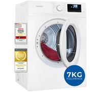 Exquisit Sèche-linge 7 kg - Départ différé - Protection contre les plis - 15 programmes - Sécurité enfant - Classe énergétique C - TAE70-70 - Blanc