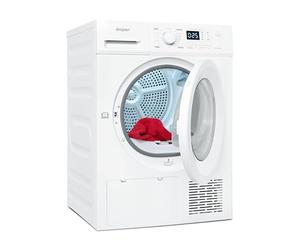 Exquisit Sèche-linge à pompe à chaleur TWP803-030 blanc | 8 kg 16 programmes | Protection anti-plis | Départ différé