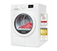 Exquisit Sèche-linge à pompe à chaleur TWP903-410 blanc | Capacité 9 kg efficacité énergétique Sécurité enfant | Arrêt automatique