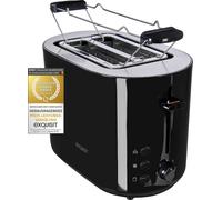 Exquisit Toaster TA 6103 SWI | 7 niveaux de puissance | 850 watts | grille-pain amovible | centrage du toast | fonction décongélation & réchauffage | touche d'arrêt | tiroir à miettes extractible | co
