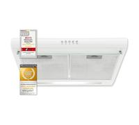 Exquisit UBH 50 ALW Encastrée Blanc 182m³/h E - Hottes (182 m³/h, Conduit, g, g, D, 65 dB)