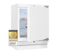 Exquisit UKS140-V-FE-010D Réfrigérateur encastrable | Capacité utile 138 l | Butée de porte interchangeable | Lumière LED | Signal d'alarme