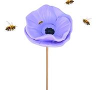 Exquisite Flower-Shaped Bee Watering Station - Handmade Pollinating Waterer with Floating Stones | Decorative Backyard Hydration Hub for Bees & Butterflies