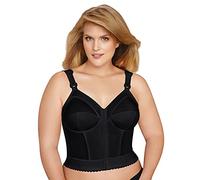 Exquisite Form 5107530 Soutien-Gorge Amincissant sans Fil pour Le Dos et la Posture avec Fermeture à l'avant, Noir, 95D (Taille Fabricant:36D)