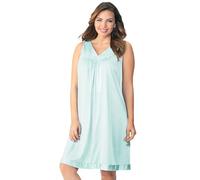 Exquisite Form Chemise de Nuit Courte sans Manches pour Femme #30107, Brume Azur, XL