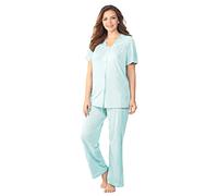 Exquisite Form Coloratura Pyjama à Manches Courtes Ensemble de Pijama, Brume Azur, L Femme