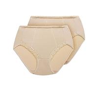 Exquisite Form Control Top Slimming Body Shaper Panties, Medium Control, Lace, 2-Pack #51070261A