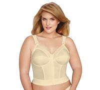 EXQUISITE FORM Fully Women's Front Close Longline Posture Bra #5107530 Soutien-Gorge, Opaque, Beige, 110C Femme