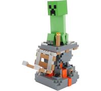 Exquisite Gaming: Minecraft : Creeper Cable Guys Manette Originale et Support de téléphone, Appareil de Collection et Support de Jeu, Figurine sous Licence Officielle
