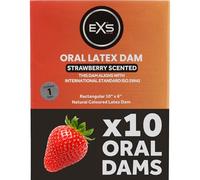 EXS Barrières Dentaires Fraise Ultra-Fines Vegan - Lot de 10