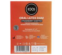 EXS lingette à la fraise - digue dentaire en latex (1 pièce)