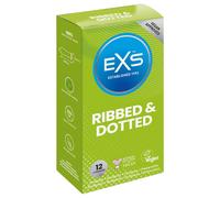 EXS nervuré, pointillé, évasé - préservatifs texturés (12 pcs)