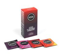 EXS Préservatifs saveurs variées – latex naturel, végan – boîte de 12